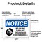 Signmission No Idling Turn Off Engine And Chock Wheels OSHA Notice Sign, Plastic, 24in W x 18in L, 2PK OS-2PACK-NS-P-1824-L-16139 - alternate 7